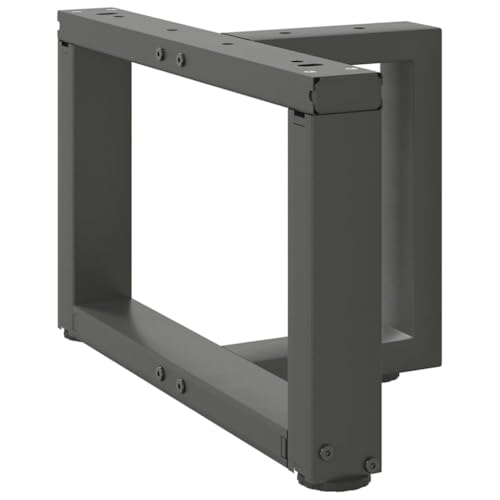 Piétement de table basse en acier pulvérisé anthracite pour design durable - 4