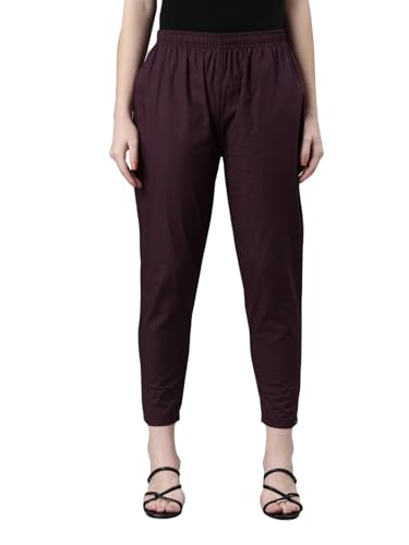 Image of TWIN BIRDS Women Cotton Kurti Pants | Straight Fit Ethnic Daily Trousers