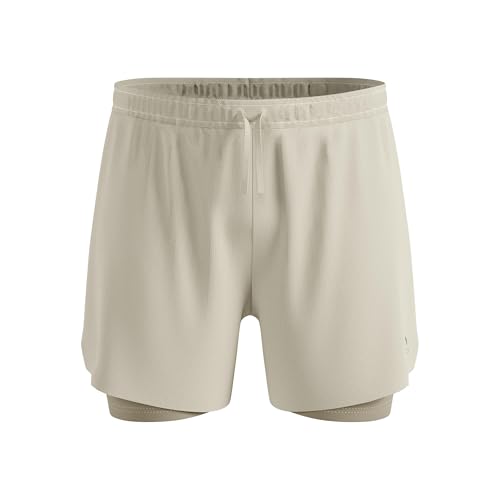 Short de running hommes Odlo Zeroweight 2in1 5In gris agate taille XXL