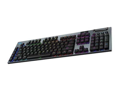 Logitech G915 X Clavier LIGHTSPEED backlit sans fil 2.4 GHz Bluetooth USB QWERTY International US commutateur : GL Clicky - vue 5