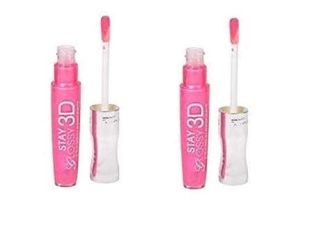 Rimmel Stay glossy Lipgloss, 123 Back Row Smooch - (Pack of 2)