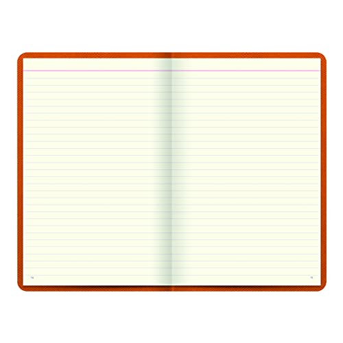 Carnet ligné d'exception Lett's Note Legacy Collection orange 20x12,7 cm