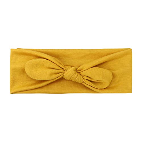 Dreshow 4 Pack Headbands For Women Bow Knotted Hair Band Facial Cloth Rabbit Ears Running Sport Elastic Hair Wrap #TOP5