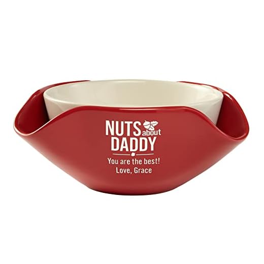 Let's Make Memories Personalized Nuts About Him Snack Bowl - Nut and Shell Bowl Set - For Him