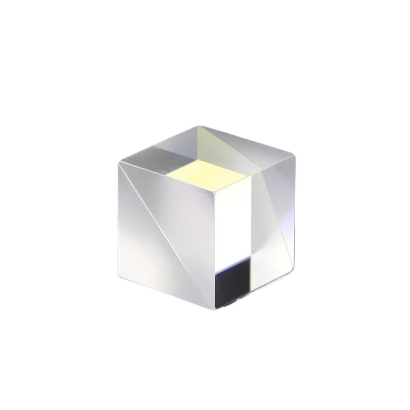 1pc Optical Glass Cube 25.4mm Beamsplitters Prism Semi-Reflective and Semi-Transmissive Splitting Prism