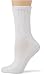 Davido Women socks crew made in italy 100% cotton 8 pairs (9-11, white)