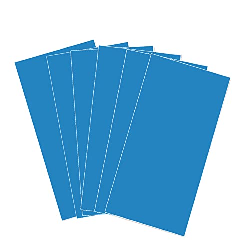 Image of XLNTTECH Engraving Double Color Sheet, Sky Blue /White (12 inch x 24 inch x .040 inch, 6 Pieces) for Interior Signs, Badges.