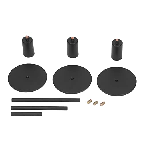 Black Metal Taper Candle Holders Elegant Decorative Set for Home Display