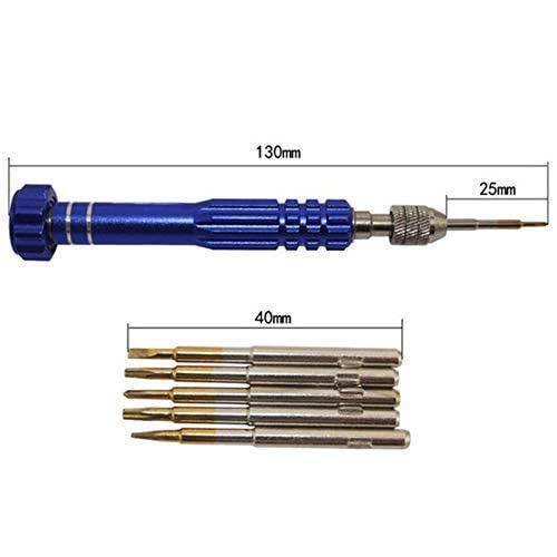 Open Small Devises With 5 in 1 Tool Screwdriver Set For Mobiles Repairing, Tablets, Smartphones, Watches, Toys, Glasses & Other All Small Electronic Devices (Color May Vary) 2