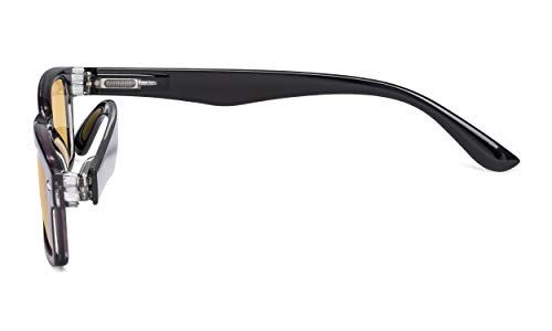 Image of CessBlu Amber Tinted Digital Blue Light Blocking Glasses for Men Women Reading Computer
