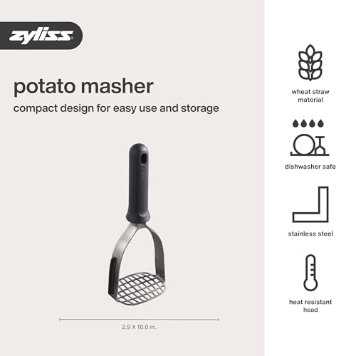 Zyliss Stainless Steel Potato Masher, Non-Slip Handle, 10" - image 7