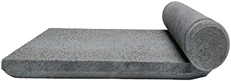 Hand Grinder, Ammikkalu, Grindstone (Grey, Length - 16 Inch, Width 10 Inch)