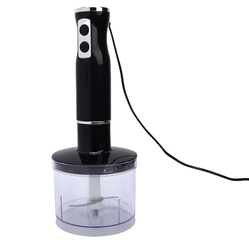 Tnfeeon Batidora de Inmersión, Electrodomésticos de Cocina 4 en 1, Acero Inoxidable, 400 W, Potente Batidora Portátil de Mano para Sopa, Batido, puré, Espumador de Leche, Batidor, (Enchufe de la UE)