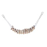 Kisangel Hanging Ladder for Reptile Wooden Bridge for Bearded Dragon Gecko Lizard Cage Decor