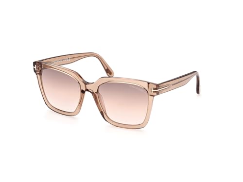 Tom Ford SELBY FT 0952 Transparent Light Brown/Brown Shaded 55/19/140 women Sunglasses