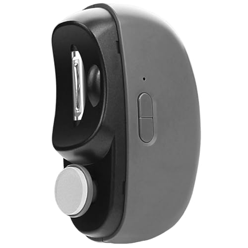Coupe-ongles électrique gris clair avec aspirateur intégré et batterie rechargeable à 2 vitesses