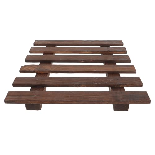 BCOATH 1Set Wall Planter Holder Balcony Wood Rack for Indoor and Outdoor Use Hanging Planter Stand Flower Rack for Propagation Planters and Plant Display