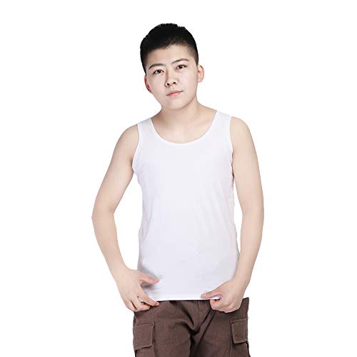 BaronHong Strong Elastic Band Chest Binder Tank Top Ropa Interior para Trans Lesbian Tomboy (Blanco, M) Cover