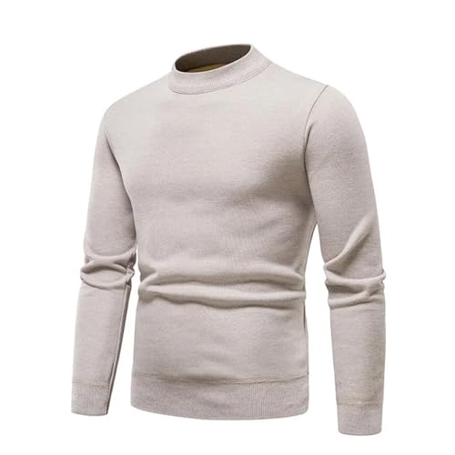 Bollrllr Winter Men's Slim Round Neck Sweater Casual Business Knitted Sweater Warm Pullover Sweater2