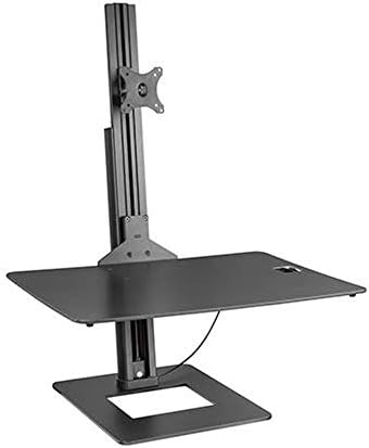 Defianz Spring Lifting Sit-Stand Desktop Workstation - Ergonomic Desk Converter with Keyboard Tray, Standing Desk for Desktop Monitors of 17" - 32" Size.