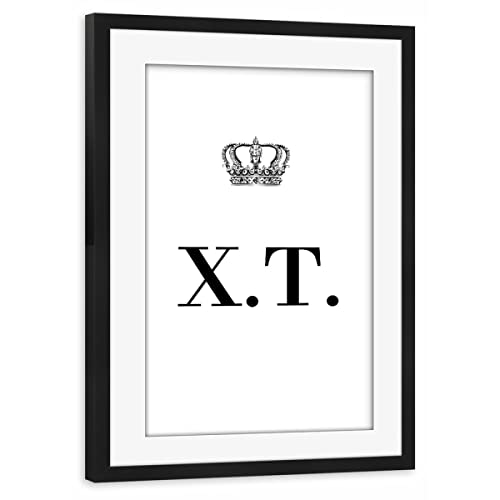 artboxONE Poster mit Rahmen schwarz 60x40 cm King XT von AB1 Edition - gerahmtes Poster