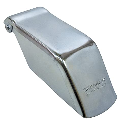 CHAMPS Manual Ice Shaver - Raspador De Hielo Para Raspados - Mexican Ice Maker - Handheld Ice Scraper - Tinned Ice Shaver Stainless Steel Blade for Shaved Granita - One Size, Silver - Cocina Mexicana