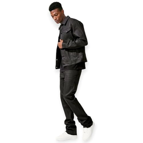 Men Martin Stacked Smooth Criminal Denim 2.0 (Jet Black)3