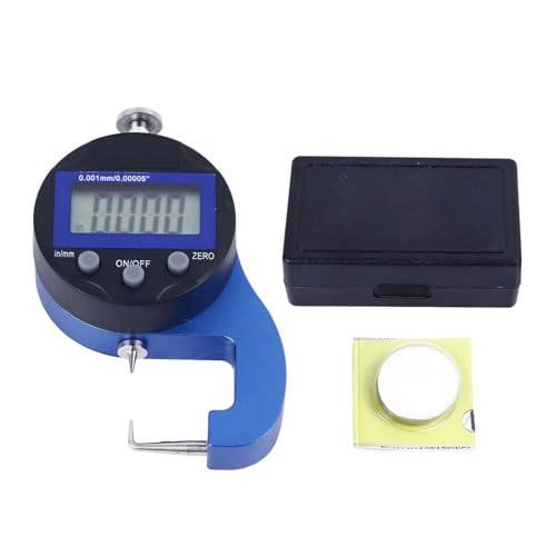 Baxnore Medidor de espesor, medidor de espesor digital de aleación de aluminio liviano, medidor de espesor, medición de espesor de pared para uso industrial