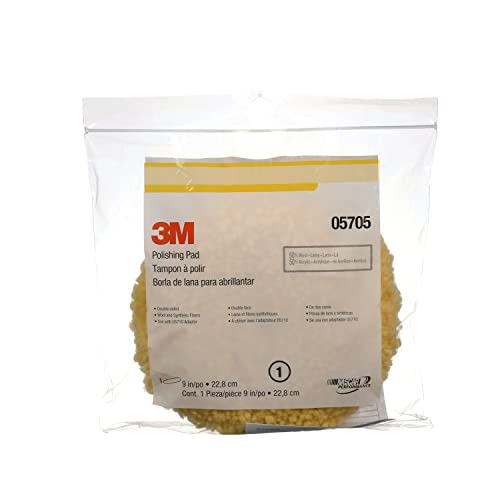 Image of 3M Perfect-It Wool Polishing Pad, 05754, 9 in, One Size, 1 Pad