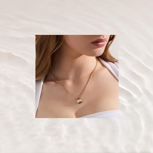 WATERPROOF Gold or Silver Plated Stainless Steel Ethereal Necklace3