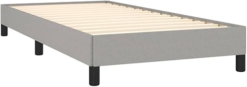 Miniatura 5 de GOLINPEILO Marco de cama gris claro con patas negras 394 x 799 pulgadas tela individual XL peso 41226 libras