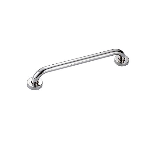 XUEYAN Grab Bar 304 Stainless Steel Grab Rails Wall Mounted Polished Finish Anti-Slip Safety Support Rail Elderly/Disabled Handrails Aid Hold Handle for Toilet/Shower Bathroom(3 Sizes) (Size : 40cm)