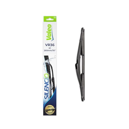 VALEO Silencio Essuie-glace 260 mm - VR36 - Balai d'Essuie-Glace 260 mm Toutes-saisons, Durable, Résistant, Adaptable Parfaitement - Arrière - 1 Balai 574281