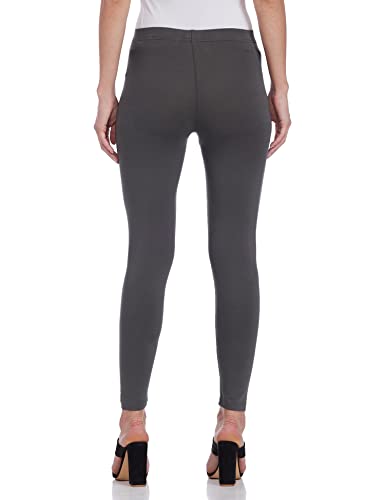 Image of GO COLORS Soft Cotton Stretch Cropped Leggings for Women | Breathable, Mid Rise