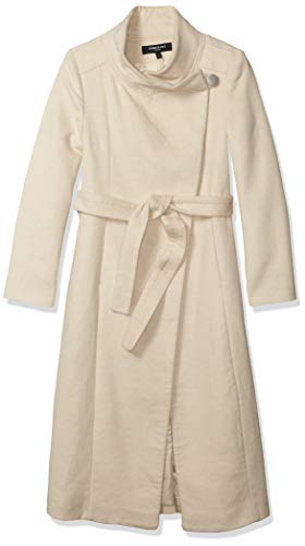 Kenneth Cole New York Women's Full Length Wool Jacket, Oatmeal, 8