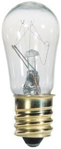 Satco S4569 6W 12V S6 Clear E12 Candelabra Base Incandescent bulb