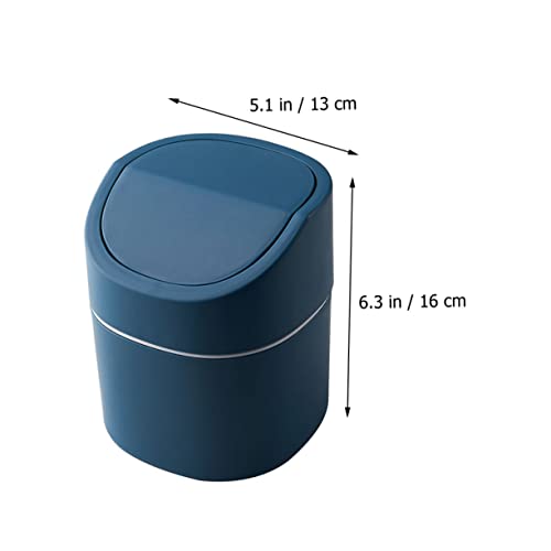 Cabilock Bote de Basura de Escritorio Mini con Tapa Abatible miniatura 2