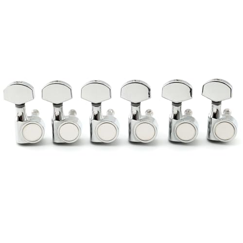 Musiclily Pro 6 inline 1-Pin Sealed Guitar Machine Heads Tuners 15:1 Ratio Tuning Pegs Keys for SQ...