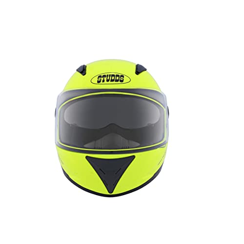 Compare Studds SHIFTER Siliconecoated Full Face Helmet with Tinted Visor (Fluorescent Yellow