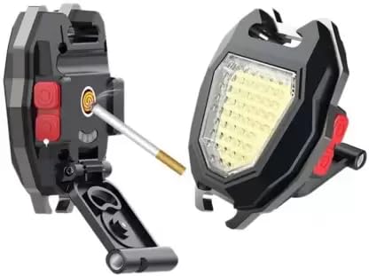 swamine Keychain LED Flashlights, Rechargeable Flashlights with Lighter, Whistles, Screwdriver, Bottle Opener, Magnet Base 800 Lumens COB Light Mode Portable Emergency Light for Outoor Hiking (B0CR6752XQ) Amazon Price History, Amazon Price Tracker