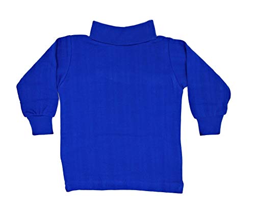 Image of Tangy Kids New Born Infant Baby Boys and Baby Girls Full Sleeves Turtle High Neck Skiwi in Plain Solid Color