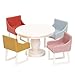 Produktbild LUNDBY Puppenhaus Esszimmer Möbel Tisch und Stühle Set, 5-teilig Puppen Haus Puppenzubehör für Minipuppen 11 cm  Alter 4+, Maßstab 1:18
