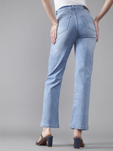 Image of Dolce Crudo Women's High Waist Straight Fit Jeans