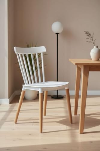 Regalos Miguel - Sillas Comedor - Silla Leka - Blanco