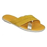  Hogan Pantoletten Pantoffeln Shoes Sandals Damen Gelb/Gold (37 EU)