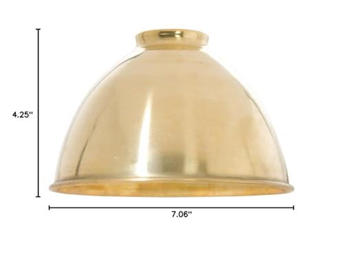 Image of B&P Lamp Industrial Style Metal Dome Shades (Brass)