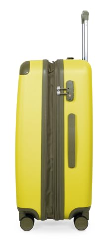 Image of HAUPTSTADTKOFFER - Spree - Hartschalen-Koffer Koffer Trolley Rollkoffer Reisekoffer, Lemon, SET (S+M+L), Suitcase set