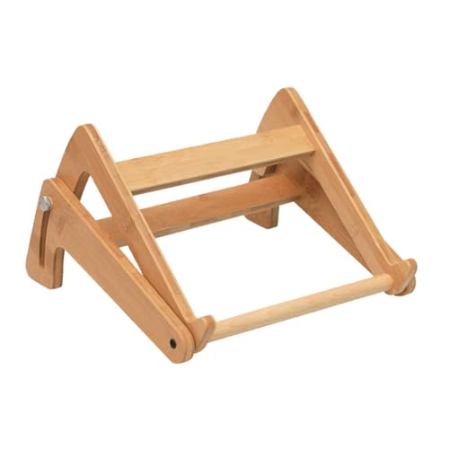 Soporte ajustable de madera para laptop HOMSFOU miniatura 1