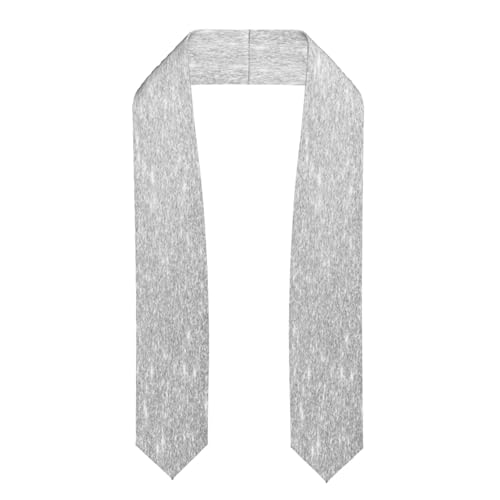 Kuilepa Silver Glitter Print Unisex Adult Graduation Stole Shawl 72