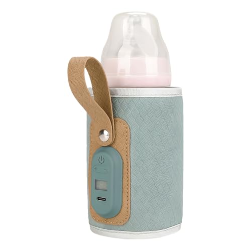 Calentador de biberón portátil USB – Bolsa térmica para calentar, ideal para viajar, apto para el hogar, el coche y al aire libre. Mantiene la leche caliente para bebés y j